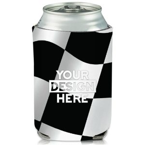 Collapsible Checkered Can Cooler  |   Foam Can Coolers Can Coolers Foam Can Coolers