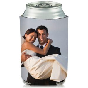 Collapsible Newlyweds Can Cooler  |   Full Color Can Coolers Can Coolers Full Color Can Coolers