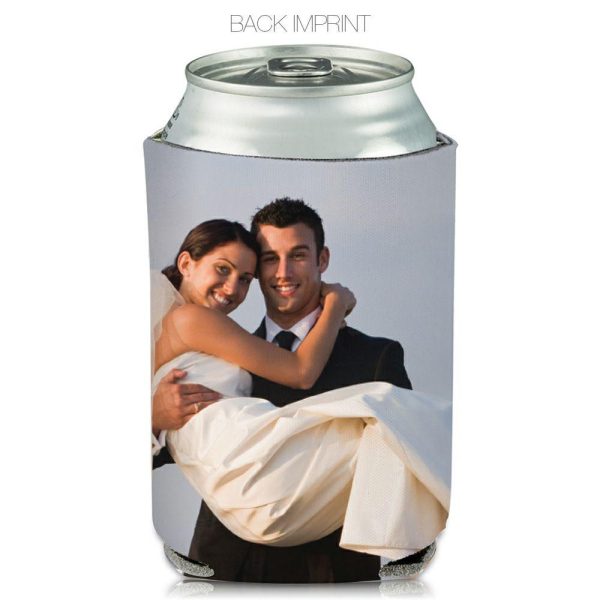 Collapsible Newlyweds Can Cooler  |   Full Color Can Coolers Can Coolers Full Color Can Coolers