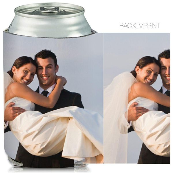 Collapsible Newlyweds Can Cooler  |   Full Color Can Coolers Can Coolers Full Color Can Coolers