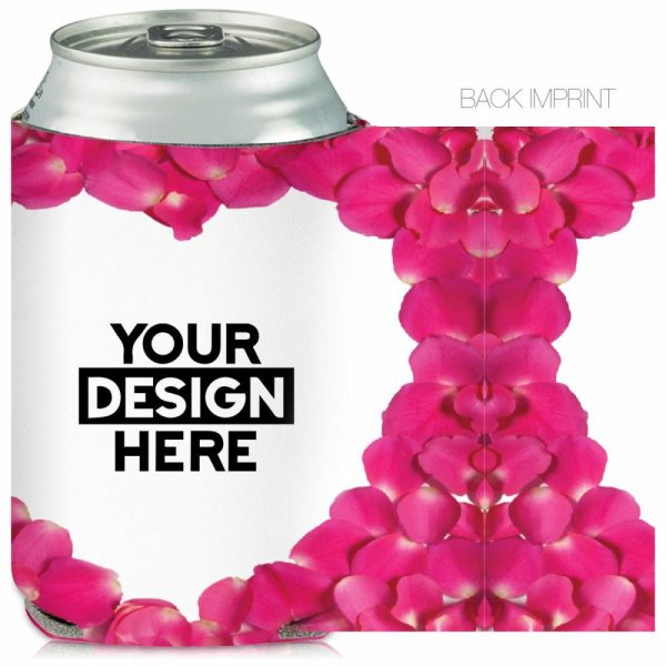 Collapsible Petal Heart Can Cooler  |   Full Color Can Coolers Can Coolers Full Color Can Coolers