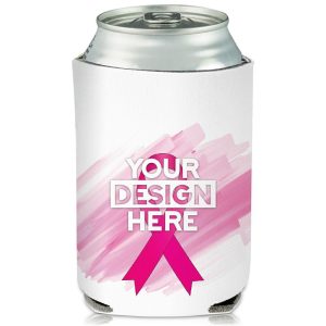 Collapsible Pink Ribbon Can Coolers  |   Foam Can Coolers Can Coolers Foam Can Coolers