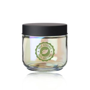 Luminous 23 oz. Iridescent Glass Storage Jars  |   Jars Dinnerware Jars