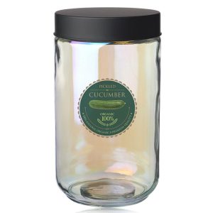 Luminous 50 oz. Iridescent Glass Storage Jars  |   Jars Dinnerware Jars