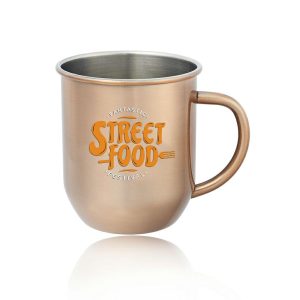 Moscow Mule Mugs Printed with Logo Design  |   Stainless steel Stainless steel Stainless steel