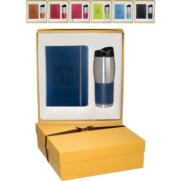 Tuscany™ Leather Journals & Stainless Steel Tumblers Gift Set  |   Vacuum Insulated Thermos Travel Mugs & Tumblers Vacuum Insulated Thermos