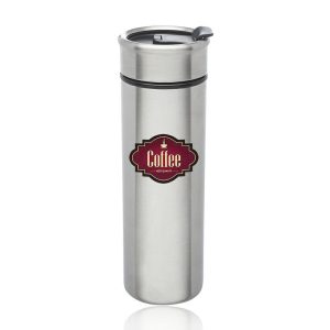 14 oz. Fritz Stainless Steel Travel Mugs  |   Stainless steel Stainless steel Stainless steel