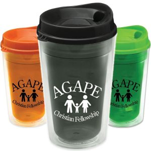 16 oz Double Wall Insulated Transparent Tumbler  |   Plastic Plastic Plastic