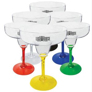 12 oz. Standard Stem Plastic Margarita Glasses  |   Stadium Cups